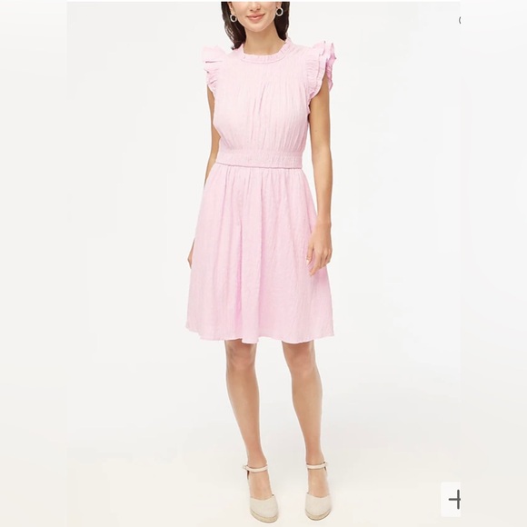 J Crew Gauze flutter-sleeve mini dress - Picture 3 of 4